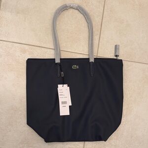 Lacoste Women's Navy and Gray Tote Bag